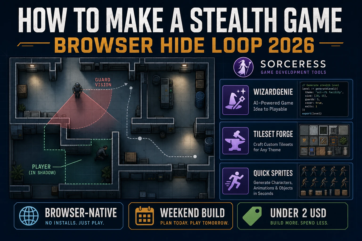 Shade How to Make a Stealth Game (Browser Hide Loop 2026)