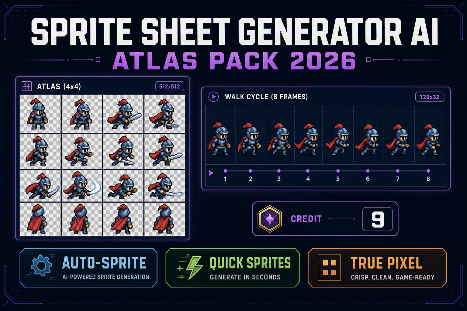 Sheet Sprite Sheet Generator AI (Atlas Pack 2026)