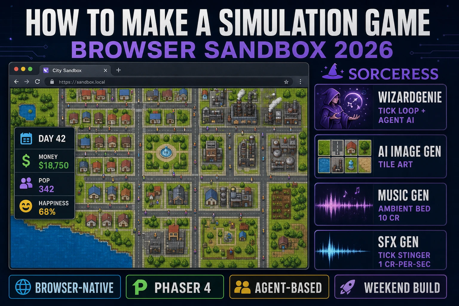 Sim How to Make a Simulation Game (Browser Sandbox 2026)