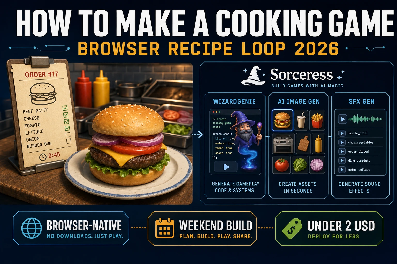 Simmer How to Make a Cooking Game (Browser Recipe Loop 2026)
