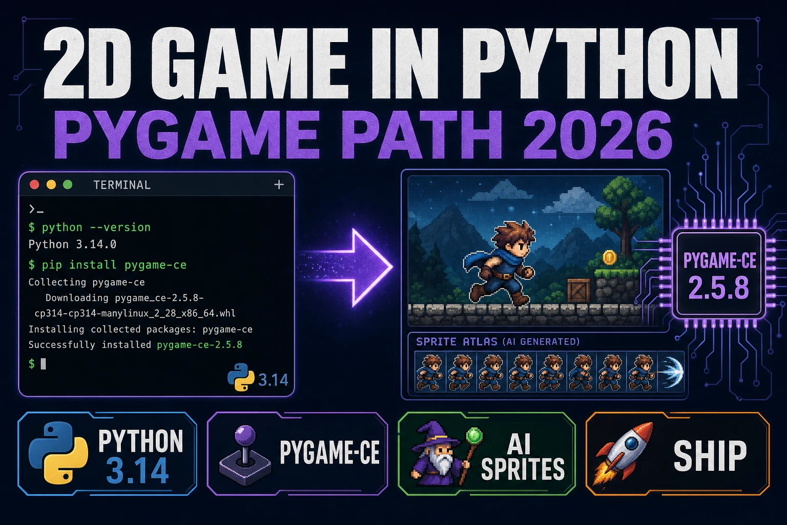 How to Make a 2D Game in Python (Pygame Path 2026)