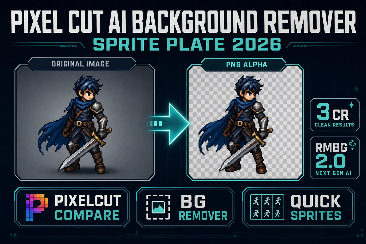 Snip Pixel Cut AI Background Remover (Sprite Plate 2026)