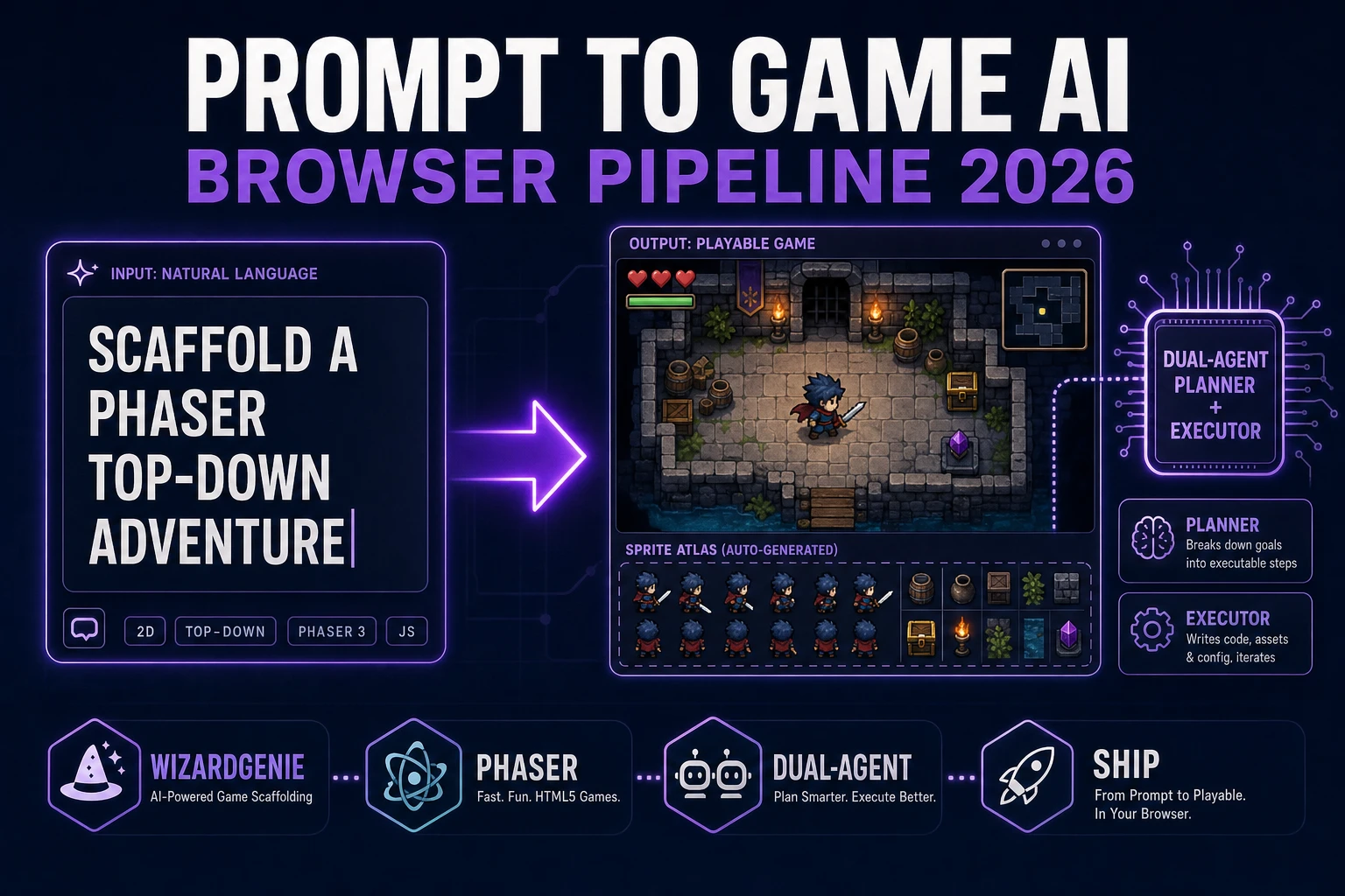 Prompt to Game AI (Browser Pipeline 2026)