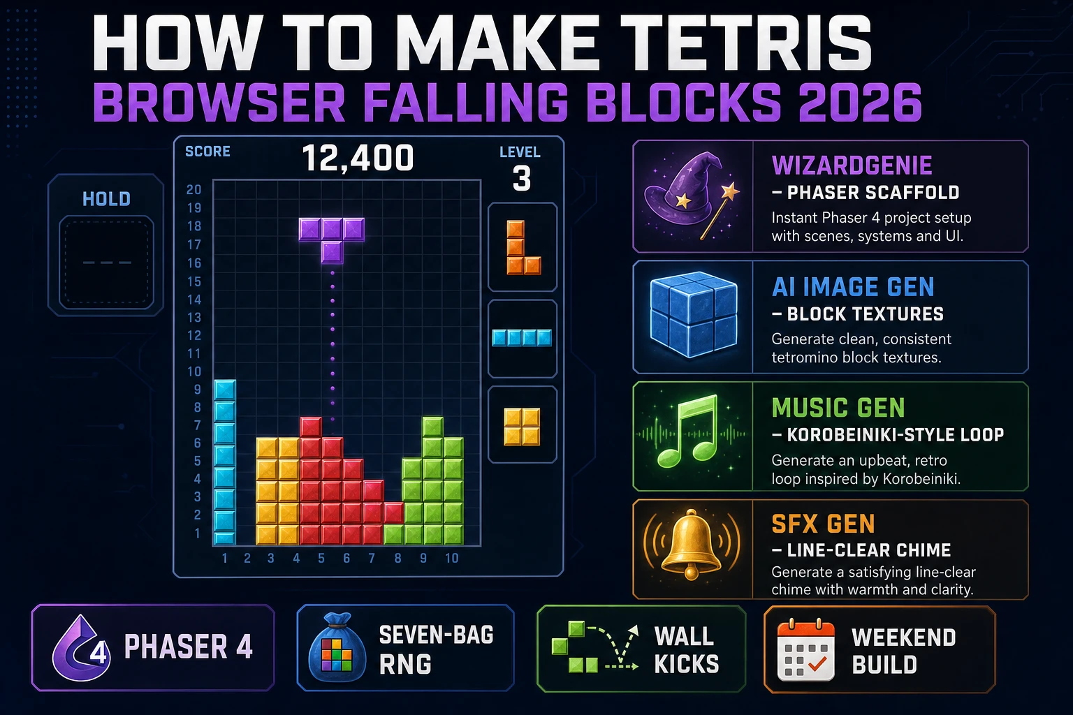 Stack How to Make Tetris (Browser Falling Blocks 2026)