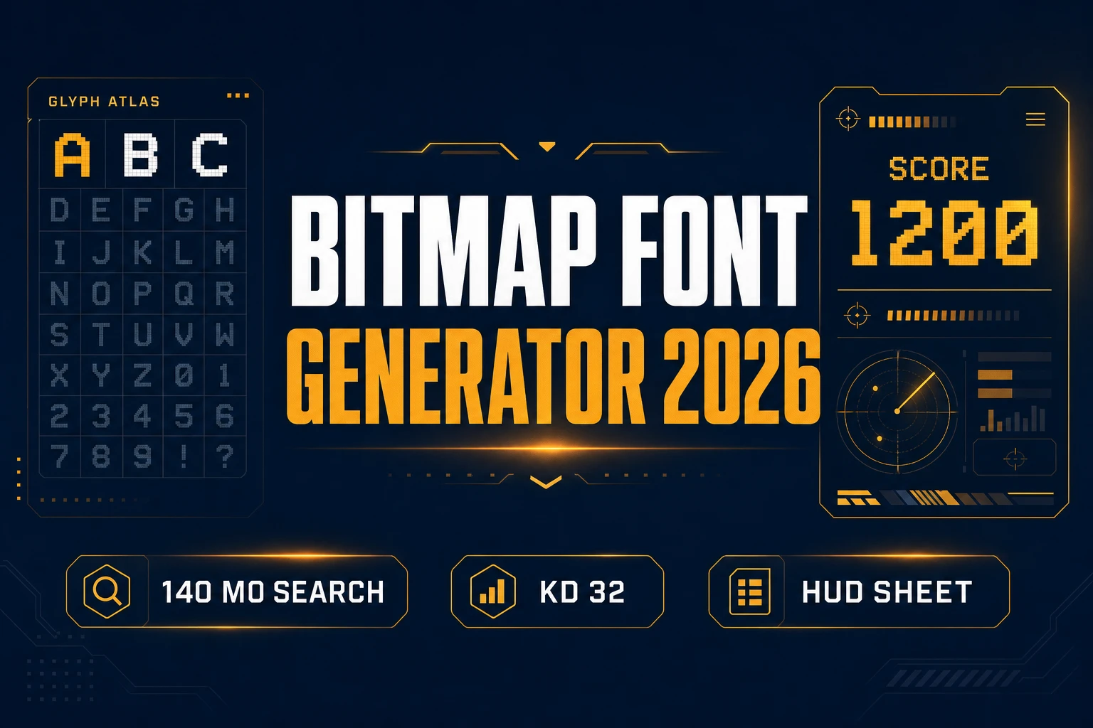 Stamp a Bitmap Font Generator (HUD Type Sheet 2026)