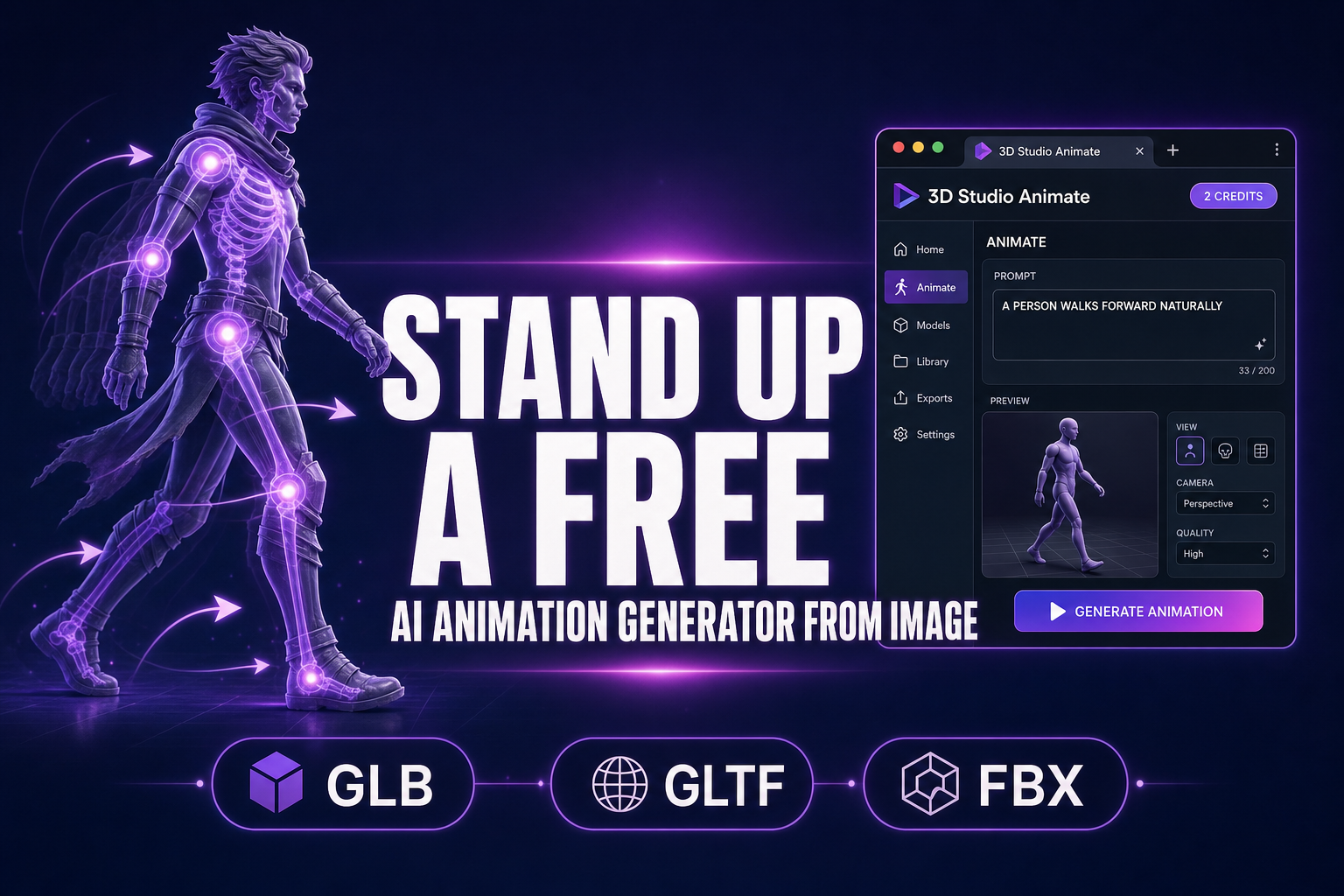 Stand Up a Free AI Animation Generator From Image