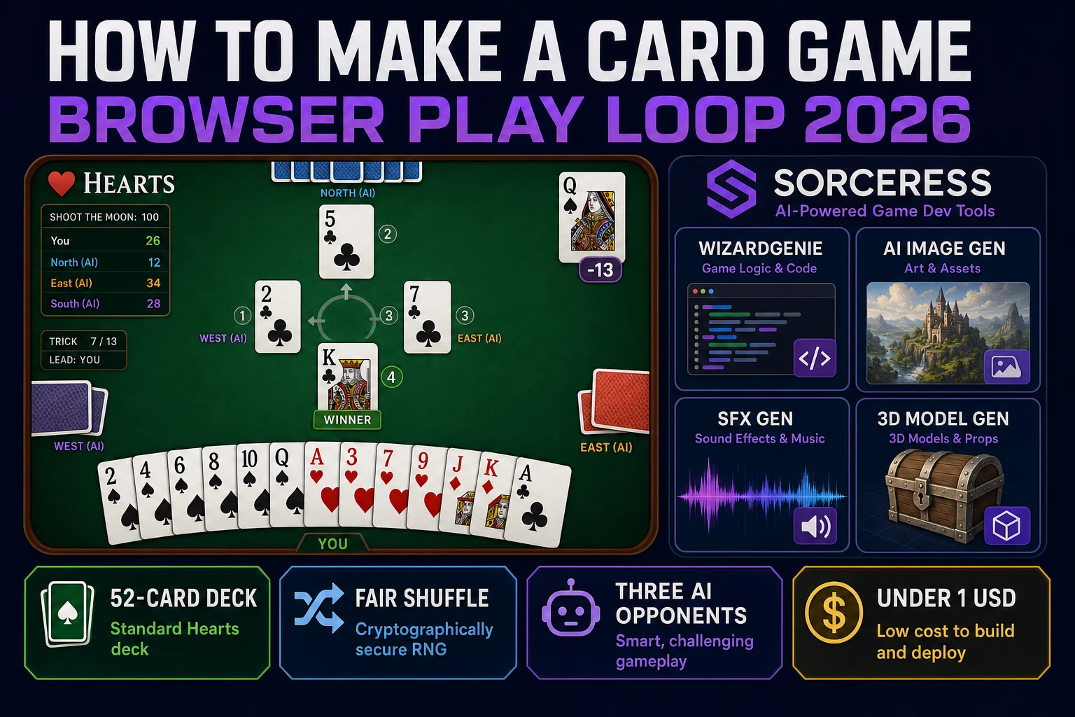 Suit How to Make a Card Game (Browser Play Loop 2026)