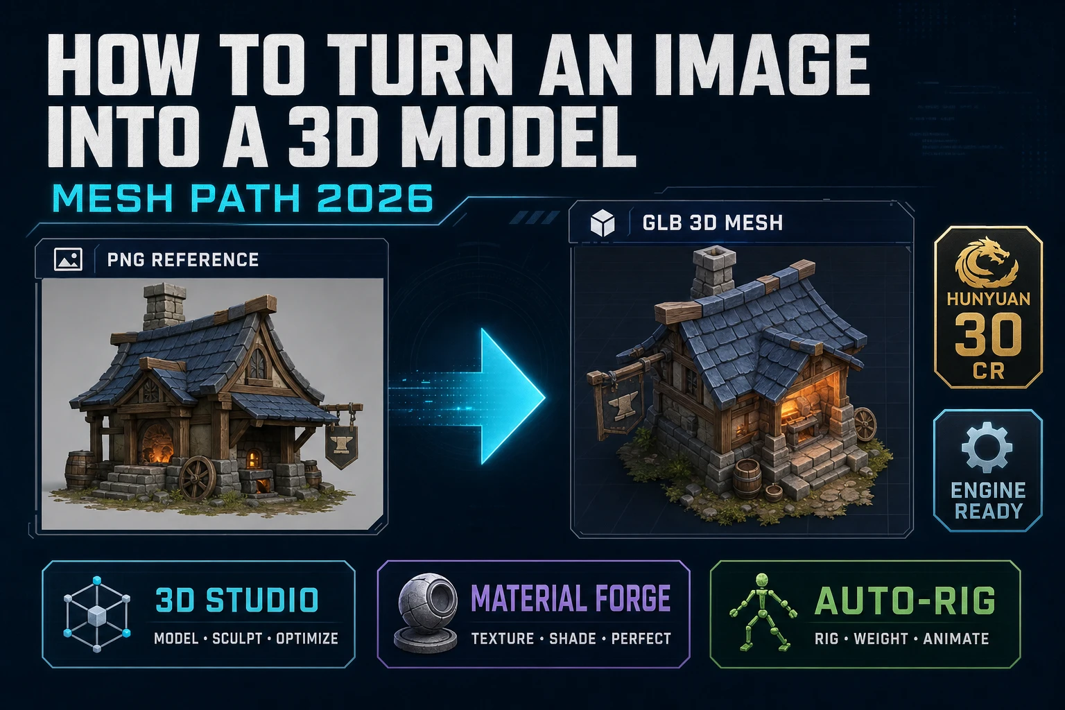 Turn How to Turn an Image Into a 3D Model (Mesh Path 2026)