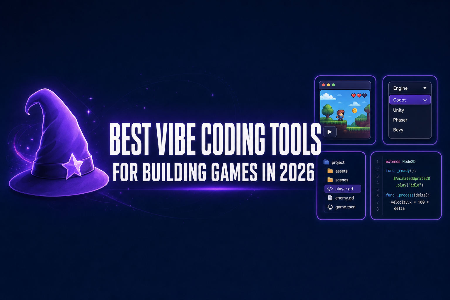 Best Vibe Coding Tools for Building Games (Real Criteria, 2026)