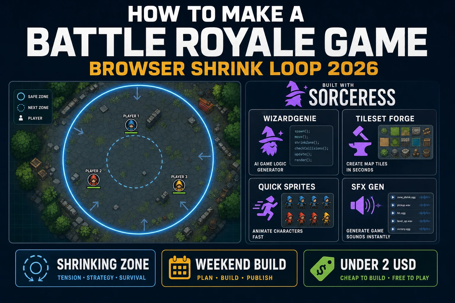 Zone How to Make a Battle Royale Game (Browser Shrink 2026)